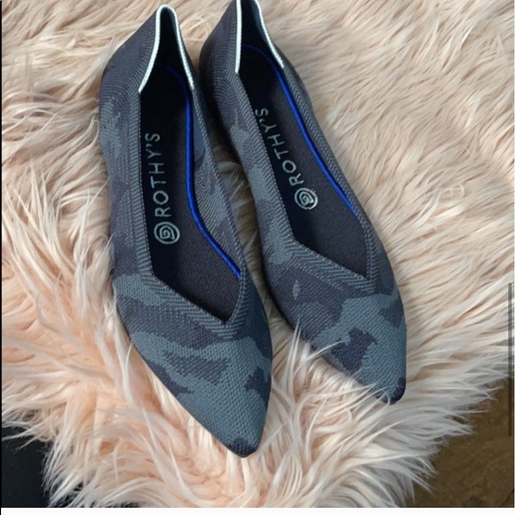Rothy's Shoes | Rothys Retired Camouflage Gray Pointed F | Poshmark